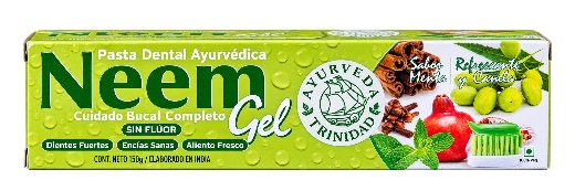 Pasta Dental Natural de Neem Sin Flúor Ayurvedica La Trinidad