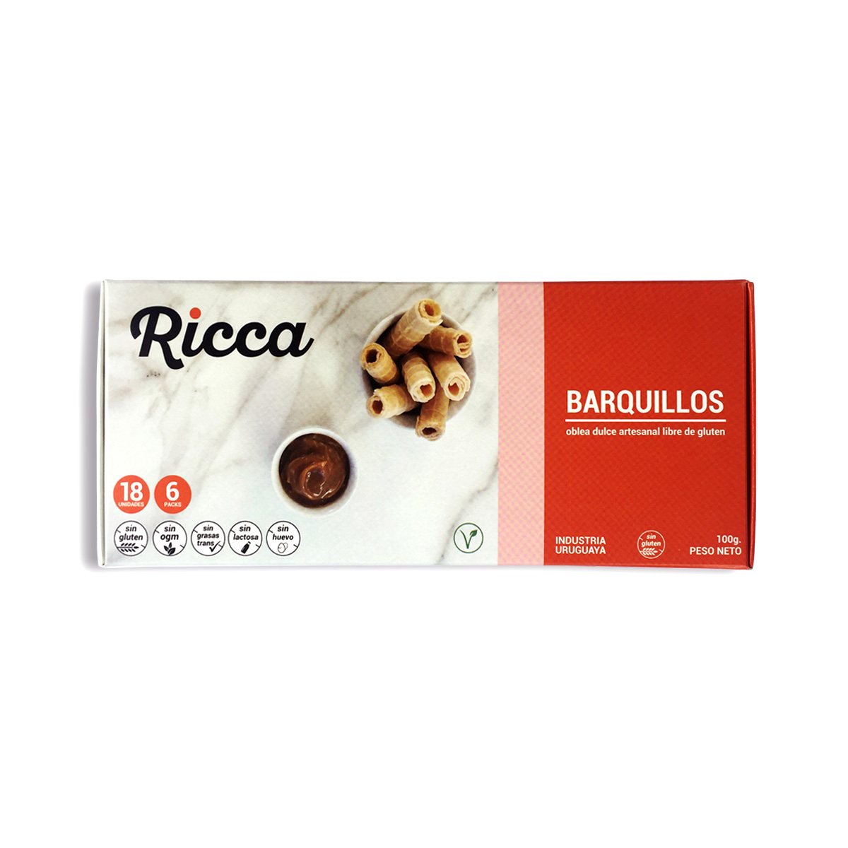 Barquillos rellenos