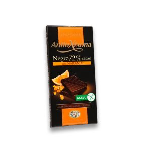 CHOCOLATE ANTIUXIXONA 72% CACAO CON NARANJA