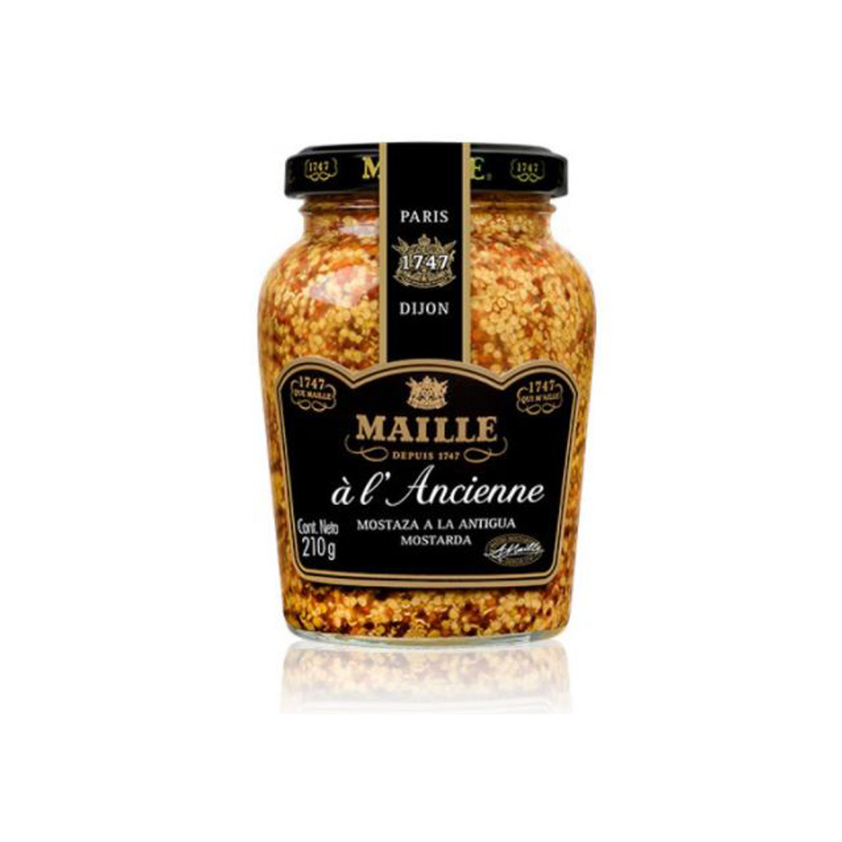 MOSTAZA MAILLE ESTILO ANTIGUO 210g.
