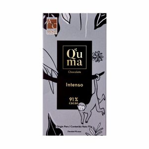 Q'UMA CHOCOLATES INTENSO 91% 70 G